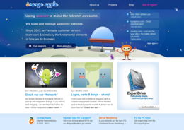 50个蓝色风格的网页设计 激发你的网站设计灵感