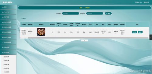 基于Java的美食分享网站的设计与开发